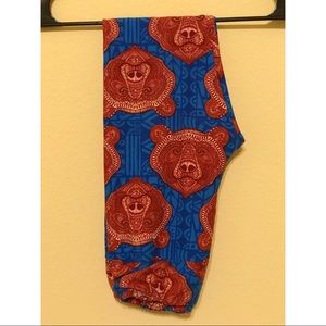 OS LuLaRoe mosaic bears leggings